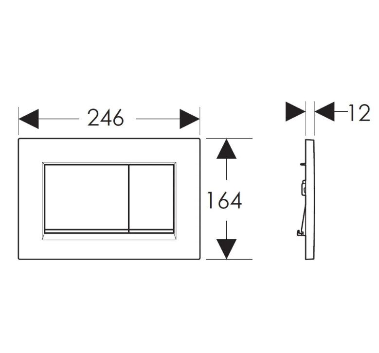 Geberit Sigma30 Flush Plate - Hot Matt Black Finish Deal