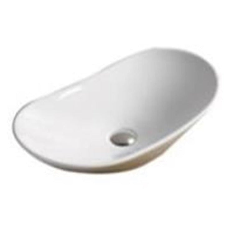 Hot Deal! Oval POSEIDON Gloss White Bathroom Basin - 615x360x155