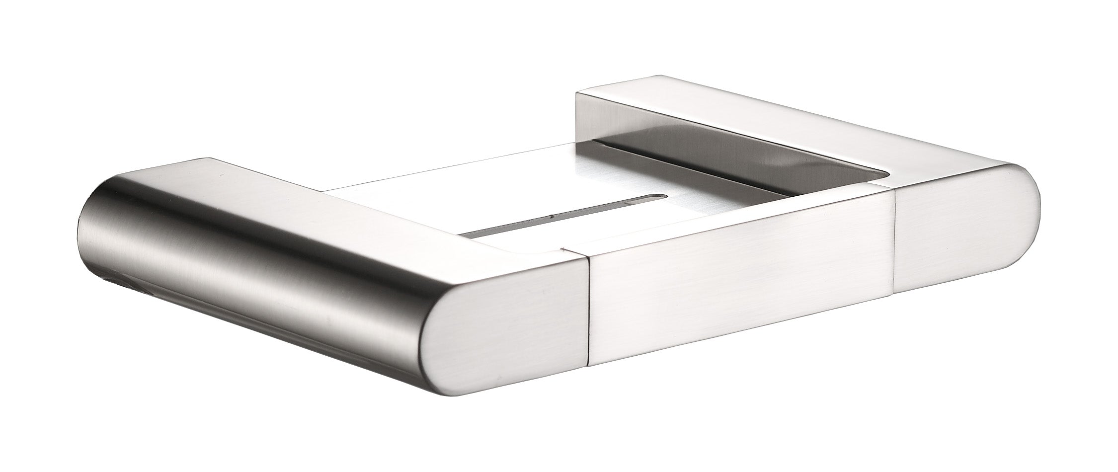 Brushed Nickel Flores Metal Soap Holder with 7-Year Warranty