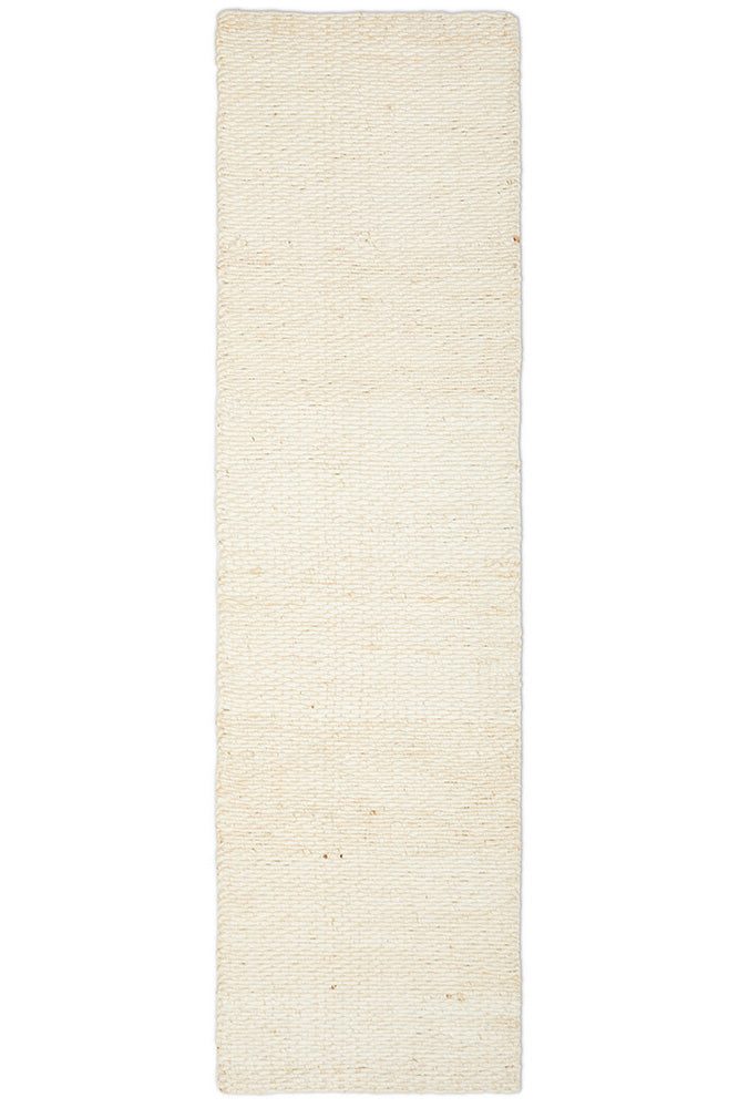Exclusive Hive White Runner Rug - Sustainable & Stylish