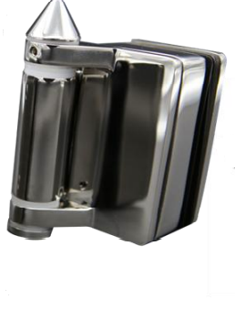 Heavy - Duty Spring 180° Pool Hinge for Glass to Round Post - Great Value