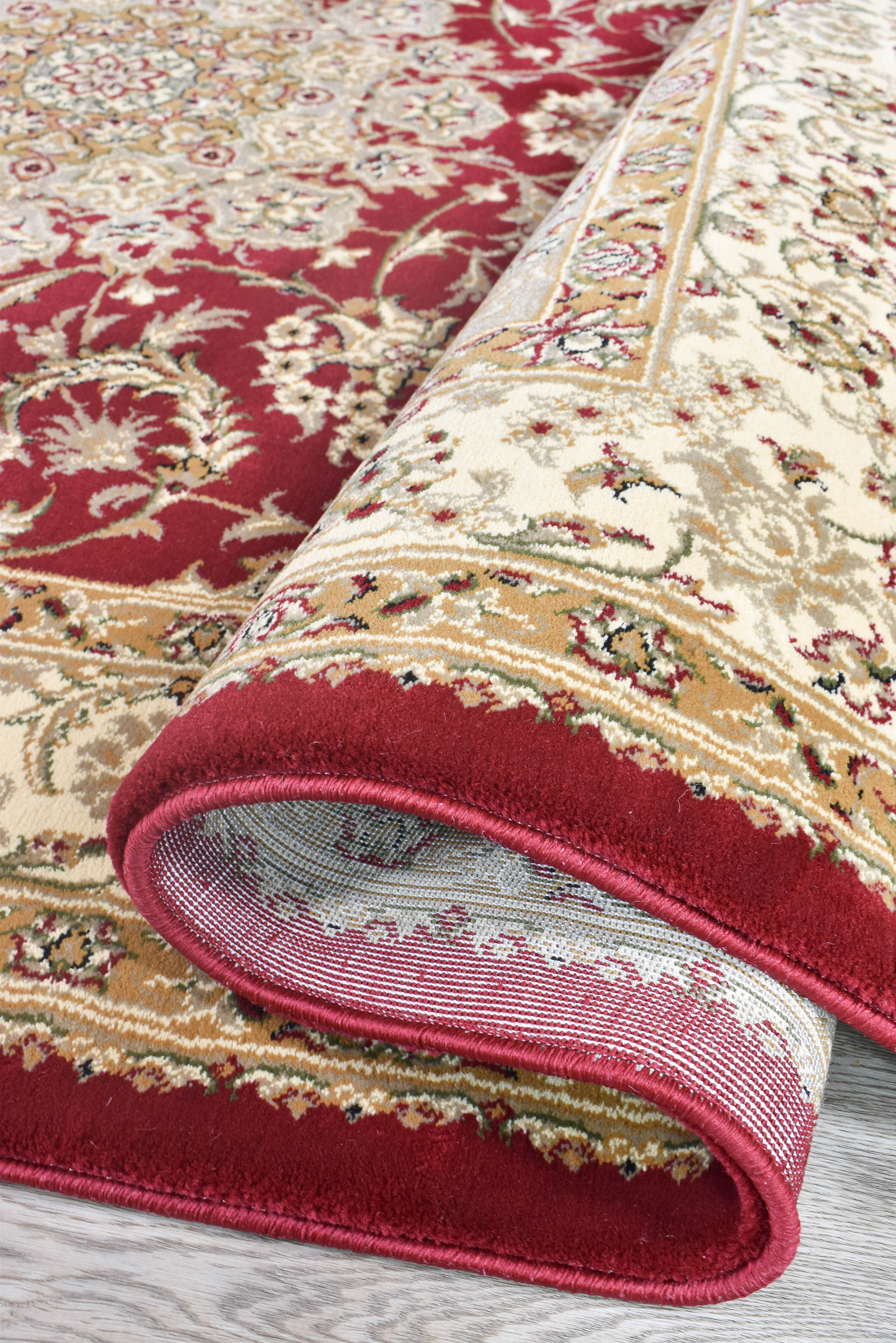 Exquisite 15-inch Red Granada Traditional Turkish Rug