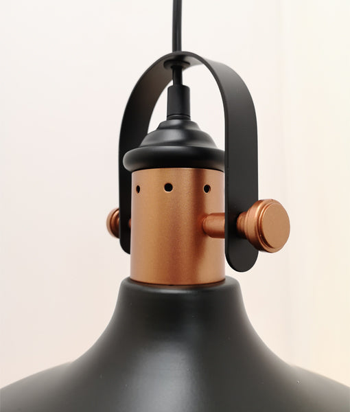 Hot Sale! Scandinavian Industrial Copper-Plated Dome-Shaped Interior Single Pendant Lights
