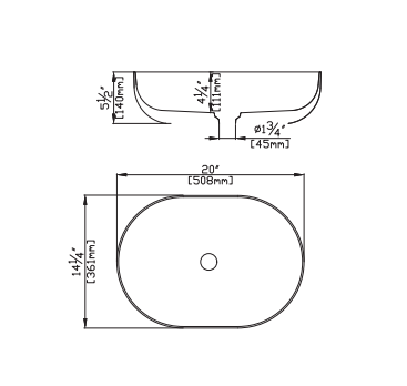 Oval 508x361x140 Poseidon Matte Grey Quartz Bathroom Basin