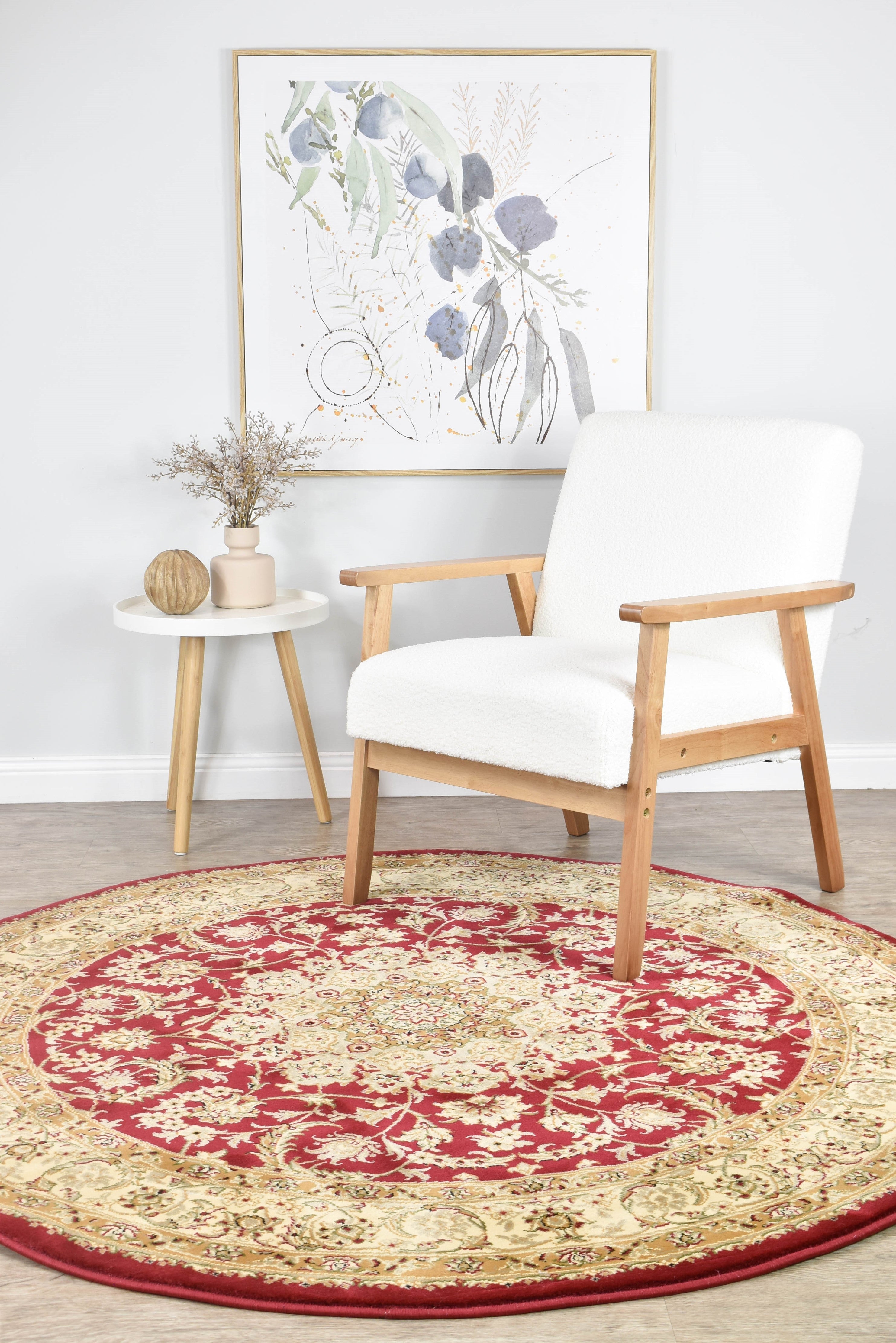Exquisite 15-inch Red Granada Traditional Turkish Rug