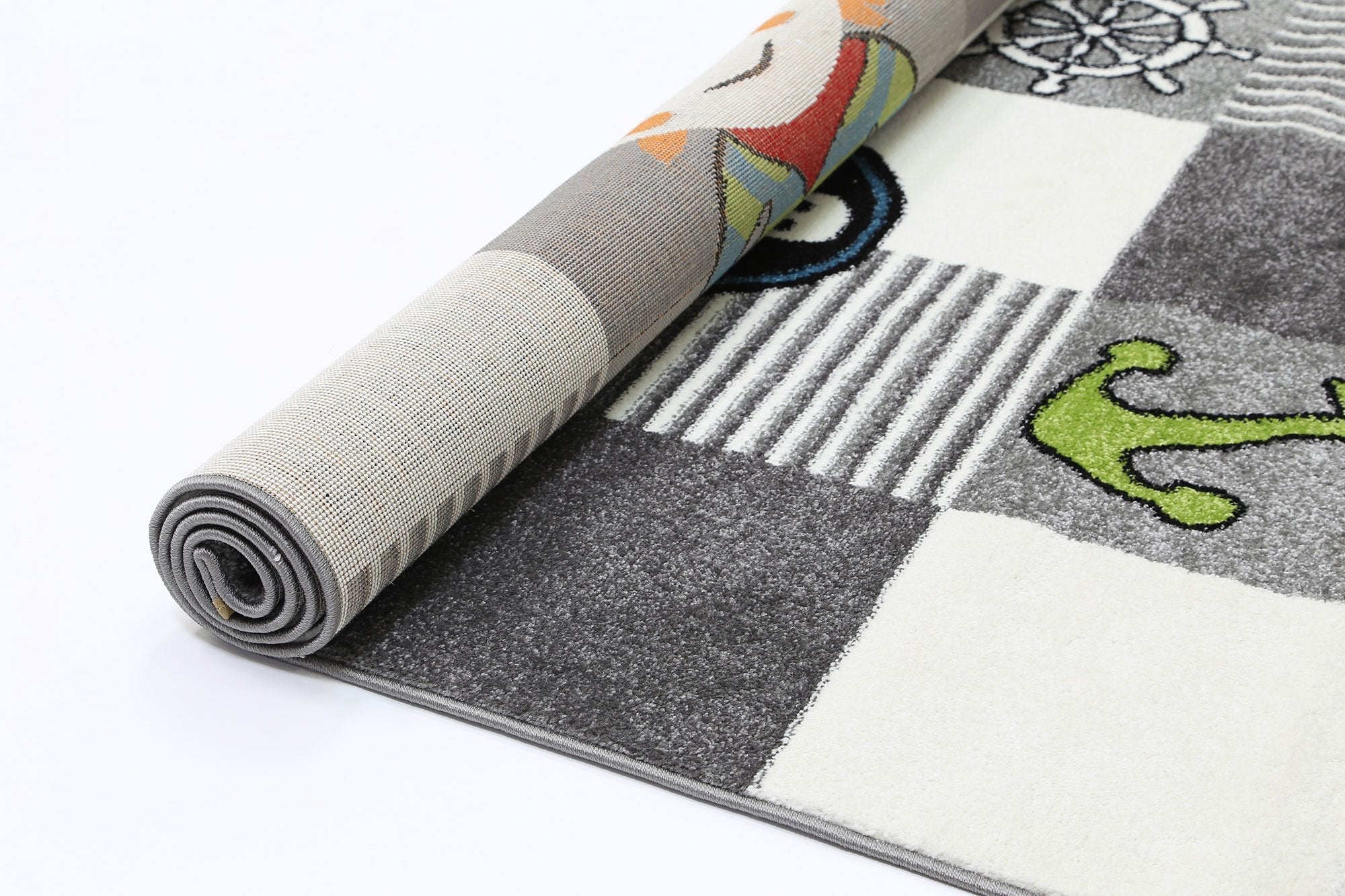 Hot Sale! Nova Grey Pirate-Style Rug Perfect for Kids