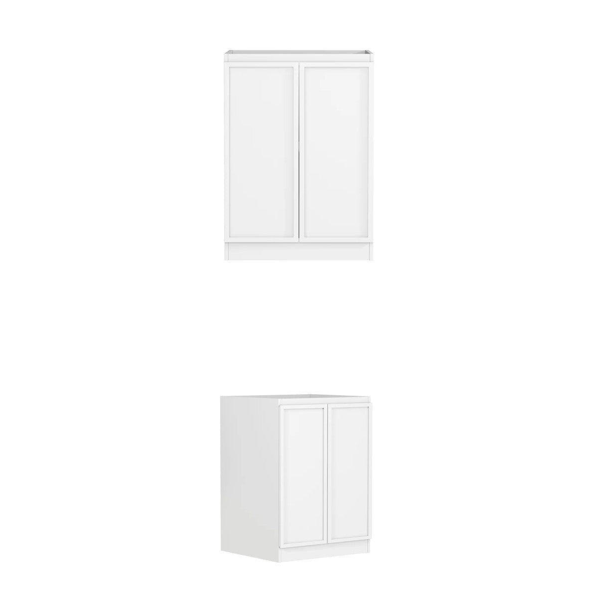 Hot Deal! Hampshire White Laundry Cabinet with Stone Top and Sink (1060x600x900mm)