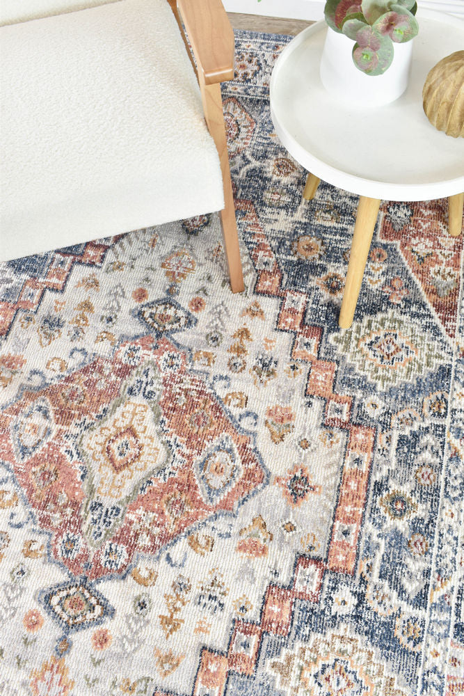 Hot Sale! Medina Grey Floral Rug 0320A