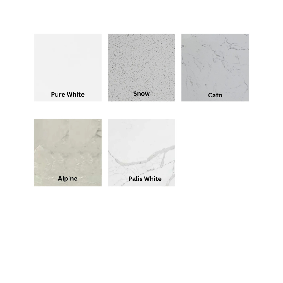 PERLA Mark II Matte White Wall - Hung Vanity in All Available Sizes
