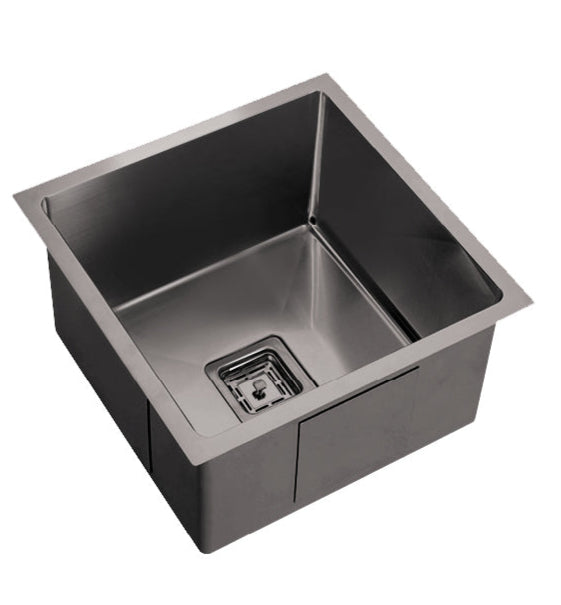 Hot Sale! 450x450x235 POS Stainless Steel Kitchen Sink in Gun Metal