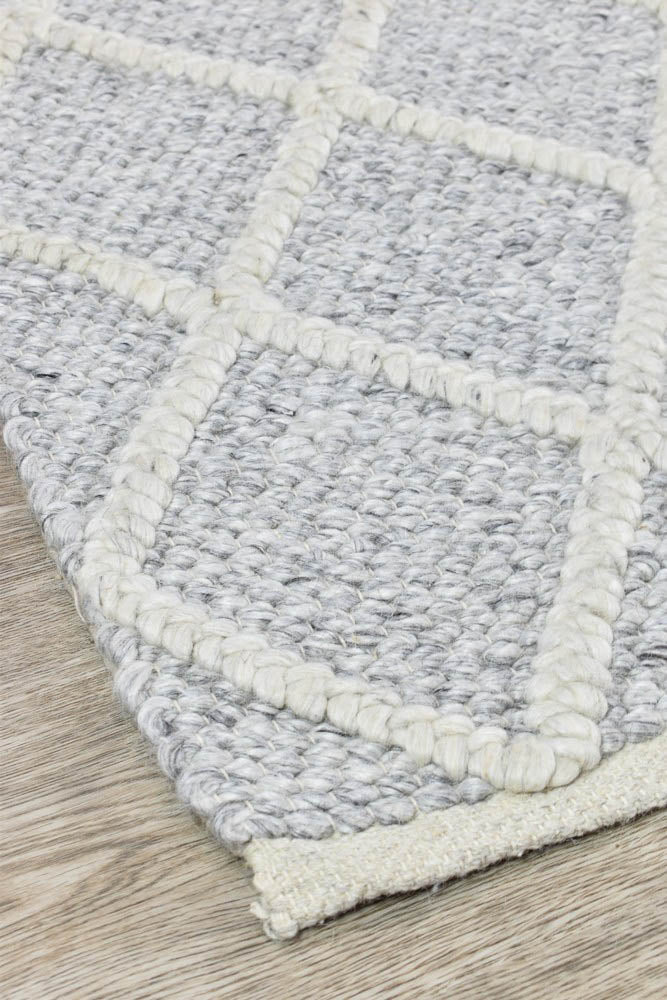 Grey Lyon Wool Rug - Timeless & Luxury