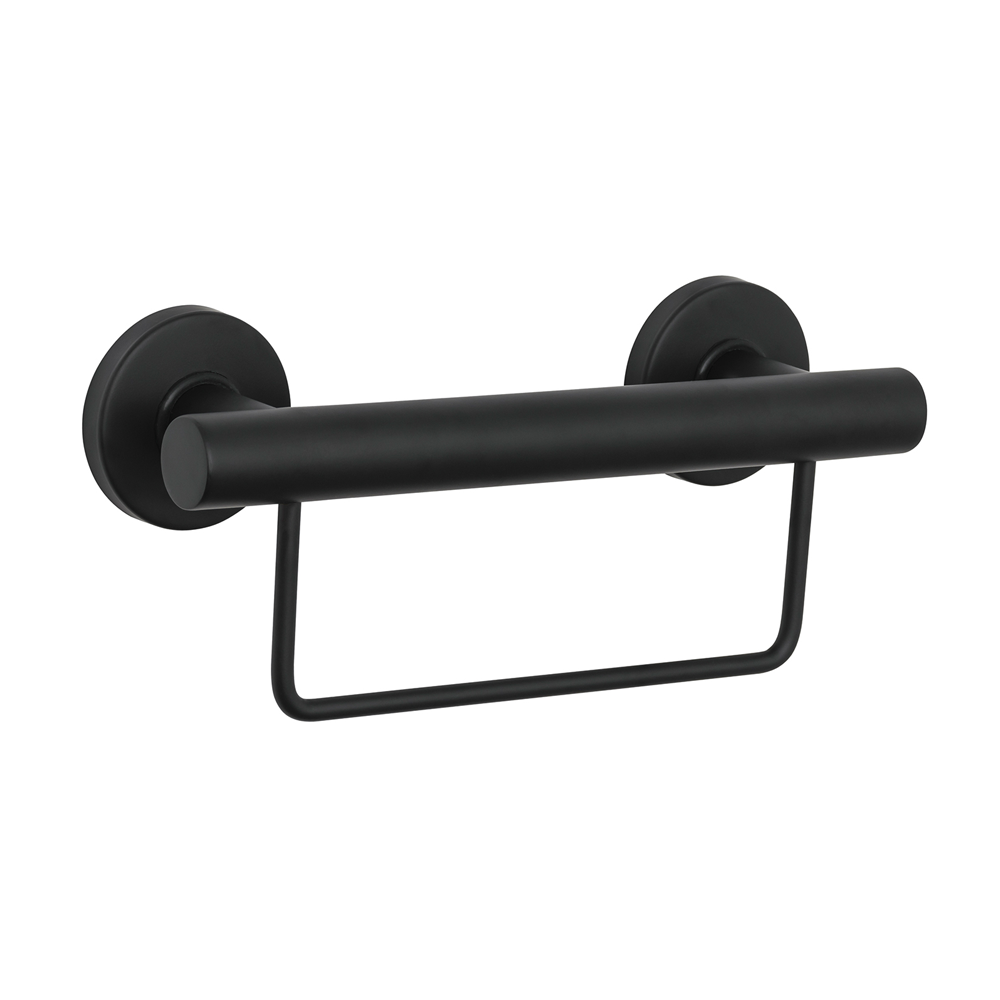 300mm Grab Rail with Optional Colour Towel Rail - Ideal for Assisted Living and Aged Care