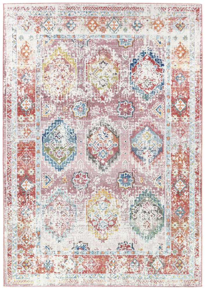 Hot Deal! Morocco 0414A Rose Tile Rug