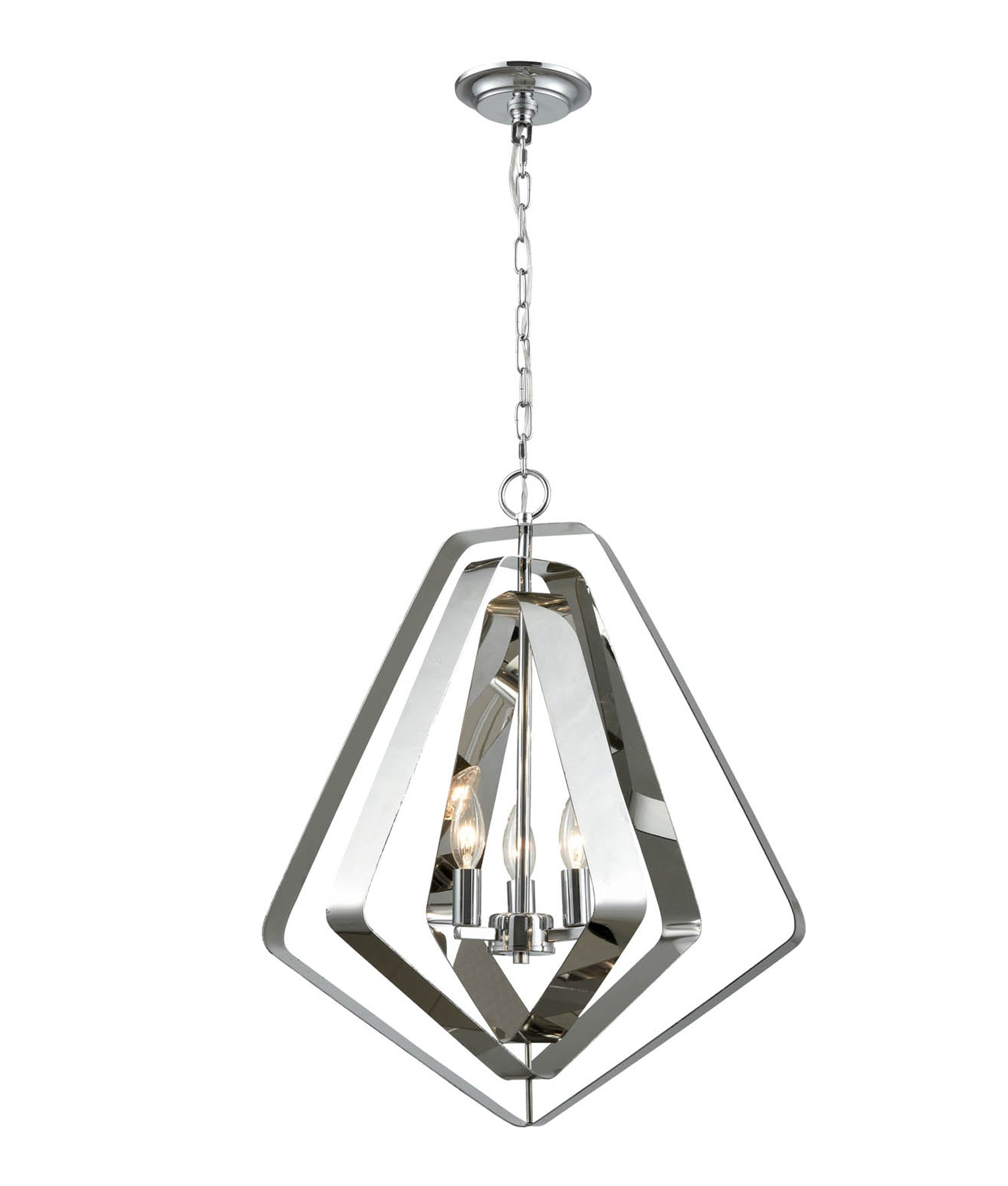 ORBITA Bohemian Medium Polished Nickel Pendant Light - Exclusive Offer