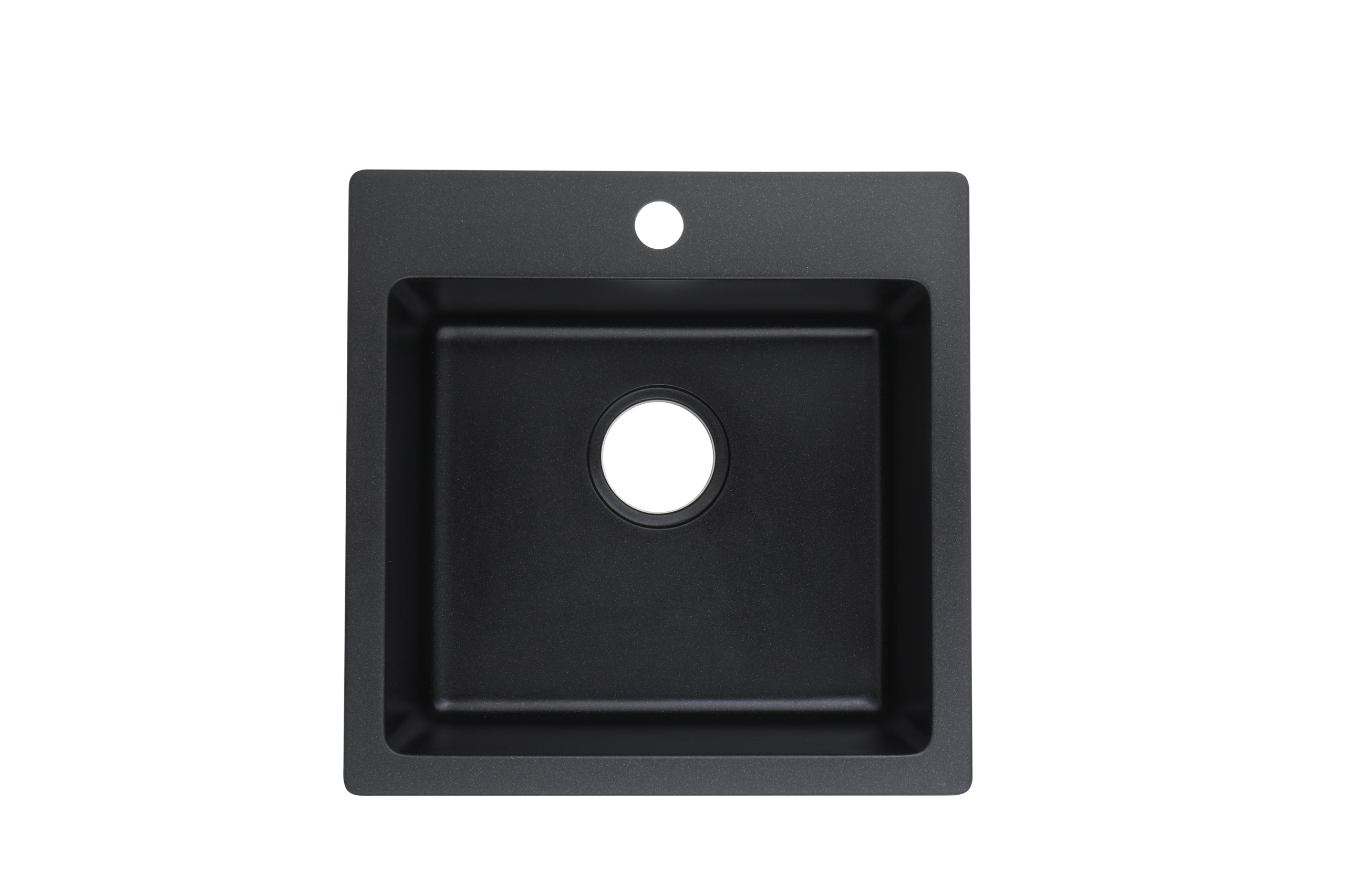 Hot Sale! Matte Black POS Quartz Top - mount Single - Bowl Laundry Tub, 590x520x230