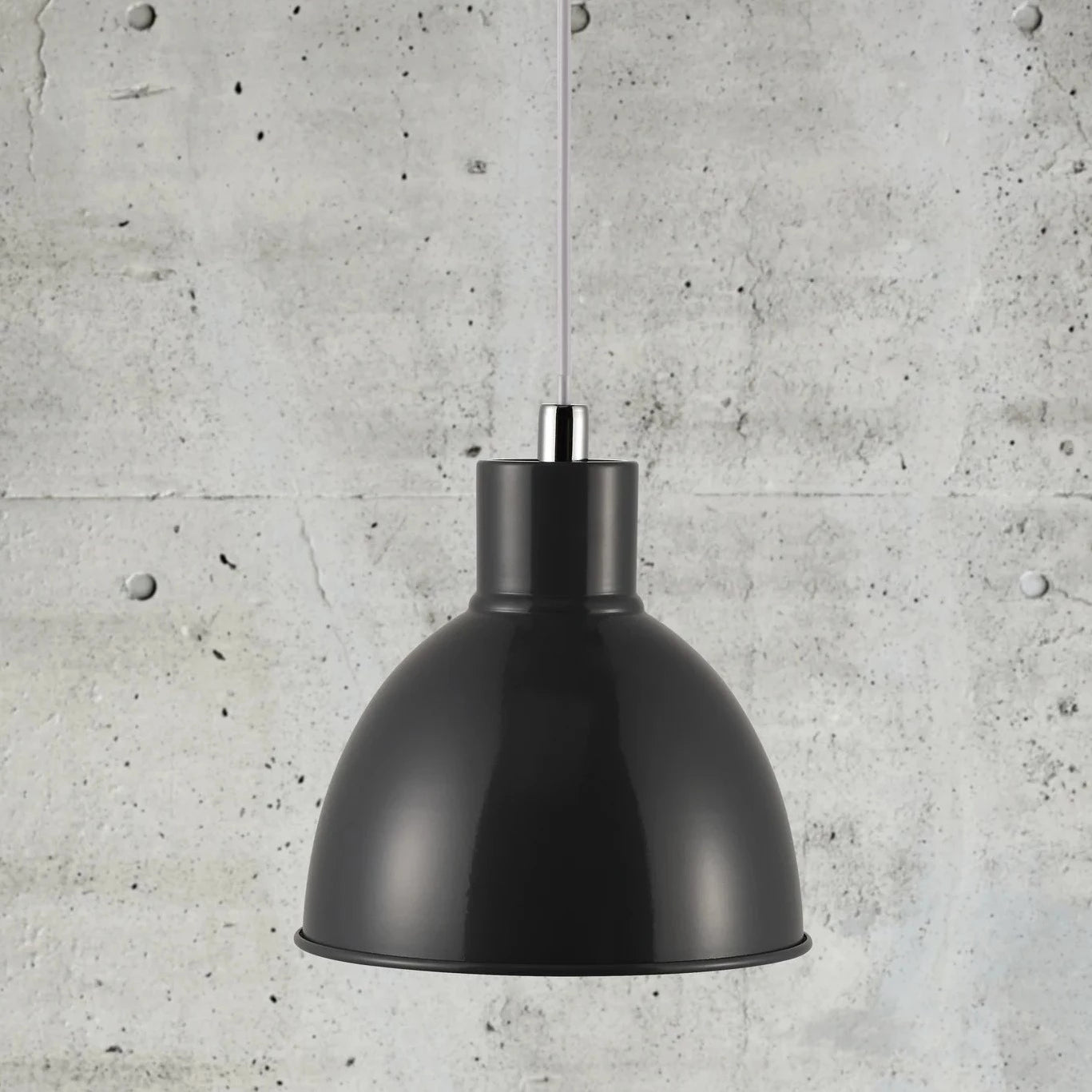 Stylish Anthracite Metal Pendant Light for Dining or Kitchen