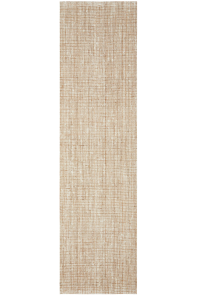 Stylish Madras Marlo Hand-loomed Jute Rug in Natural and White - Perfect for Home Decor
