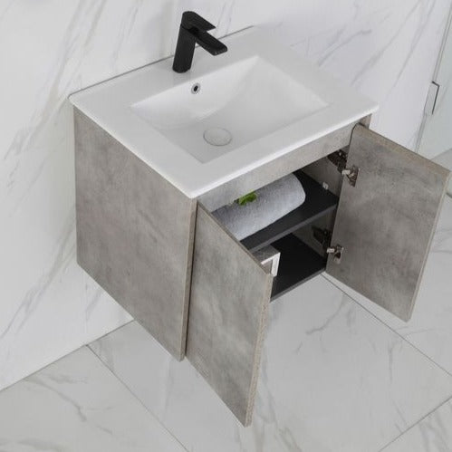 LOLA Grey Wall Hung Vanity - All Sizes Available