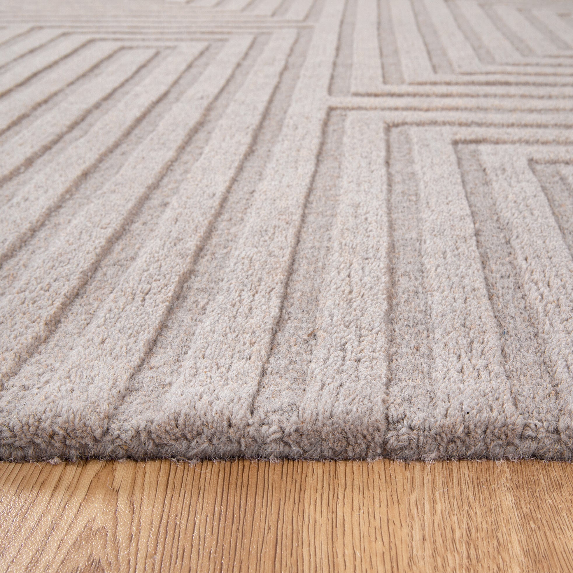 Felix Beige Hand - Tufted 100% Wool Rug by Les Nomades