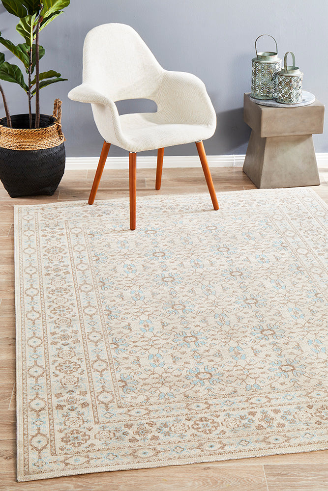 Exquisitely Washed Bone Eternal Whisper Rug for Modern Homes