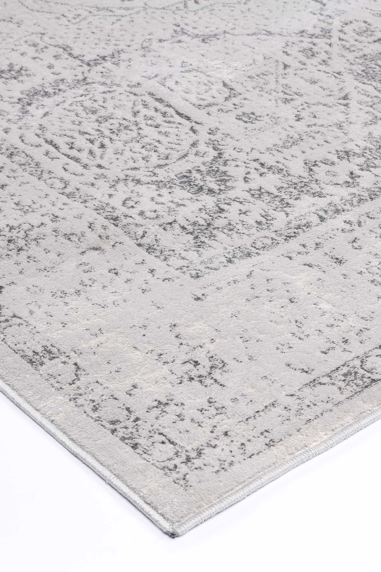 Malo Luna Traditional Cream & Grey Rug - Stylish and Durable