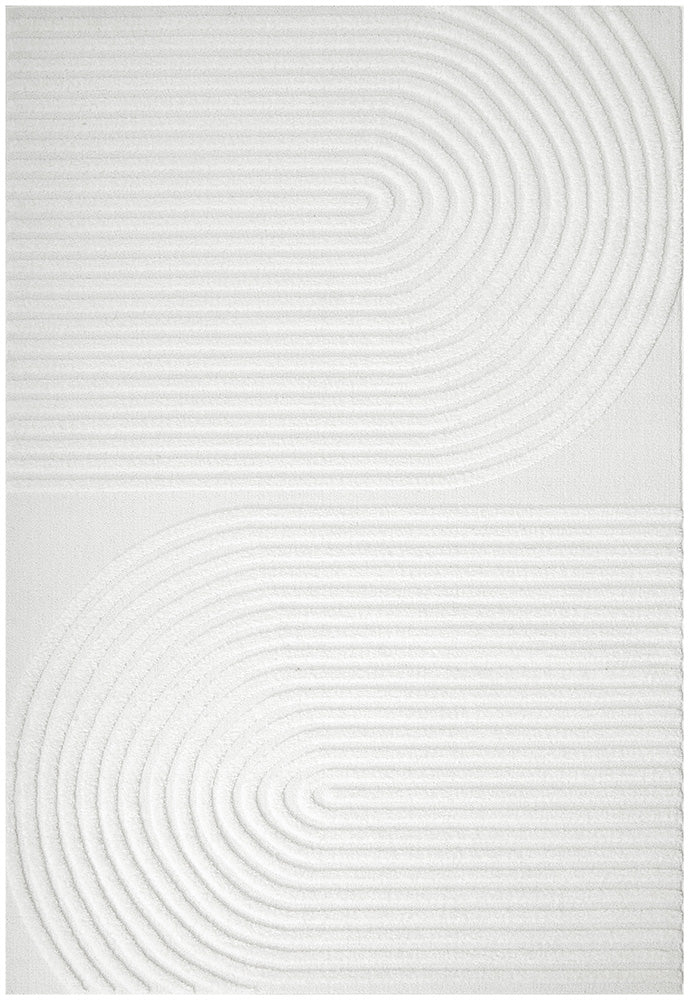 Hot Sale! Modern Lotus Abbey White Polypropylene Rug for Stylish Interiors