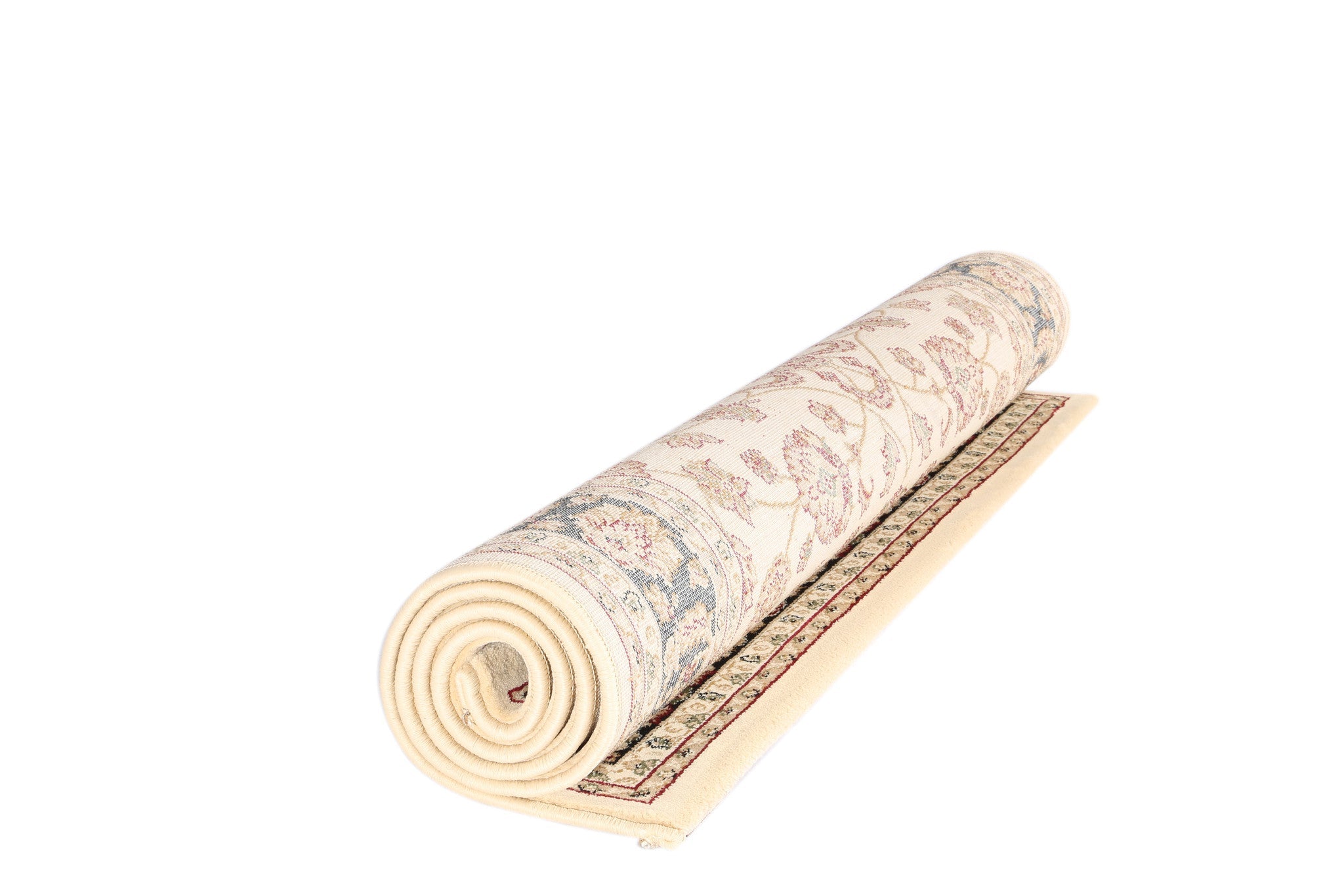 Exquisite Cream and Black Ikat Rug with Traditional Border and Modern Durability