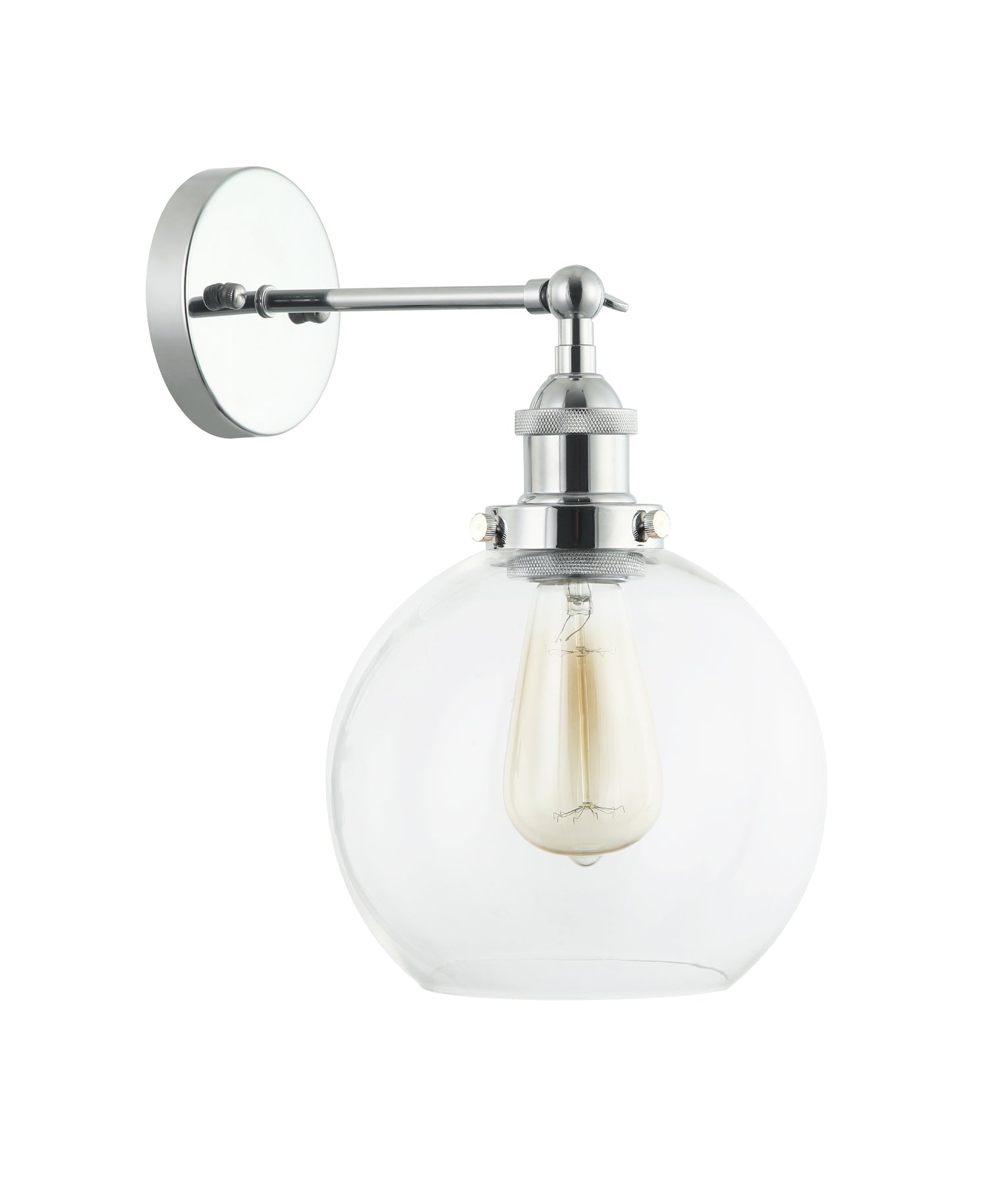PESINI: Stylish Interior Swing Arm Wall Lights with Antique Brass/Chrome Highlight