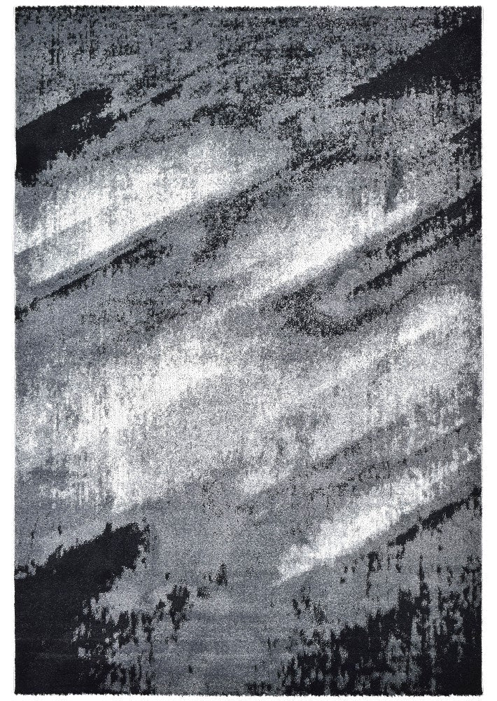 Hot Sale! Novus 98A Machine-Woven Polypropylene Rug in Light and Dark Grey