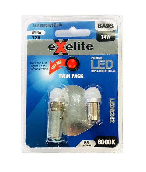 Exelite 2-Pack LED Bayonet Auto Globes - Special Offer