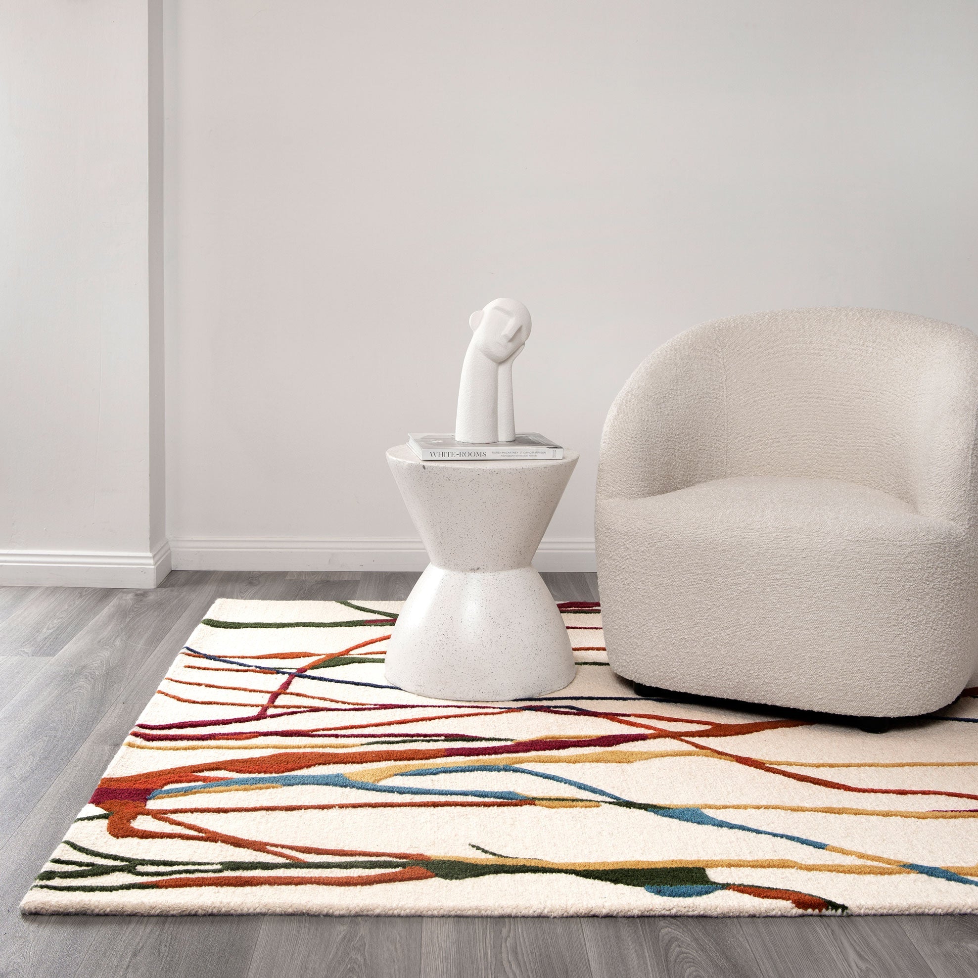 Exclusive Les Nomades Multi - Wool Hand - Tufted Rug for Modern Spaces