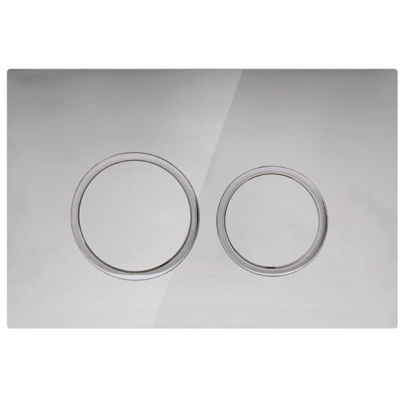 Mercio R&T Chrome Round Flush Plate - Stylish Bathroom Upgrade