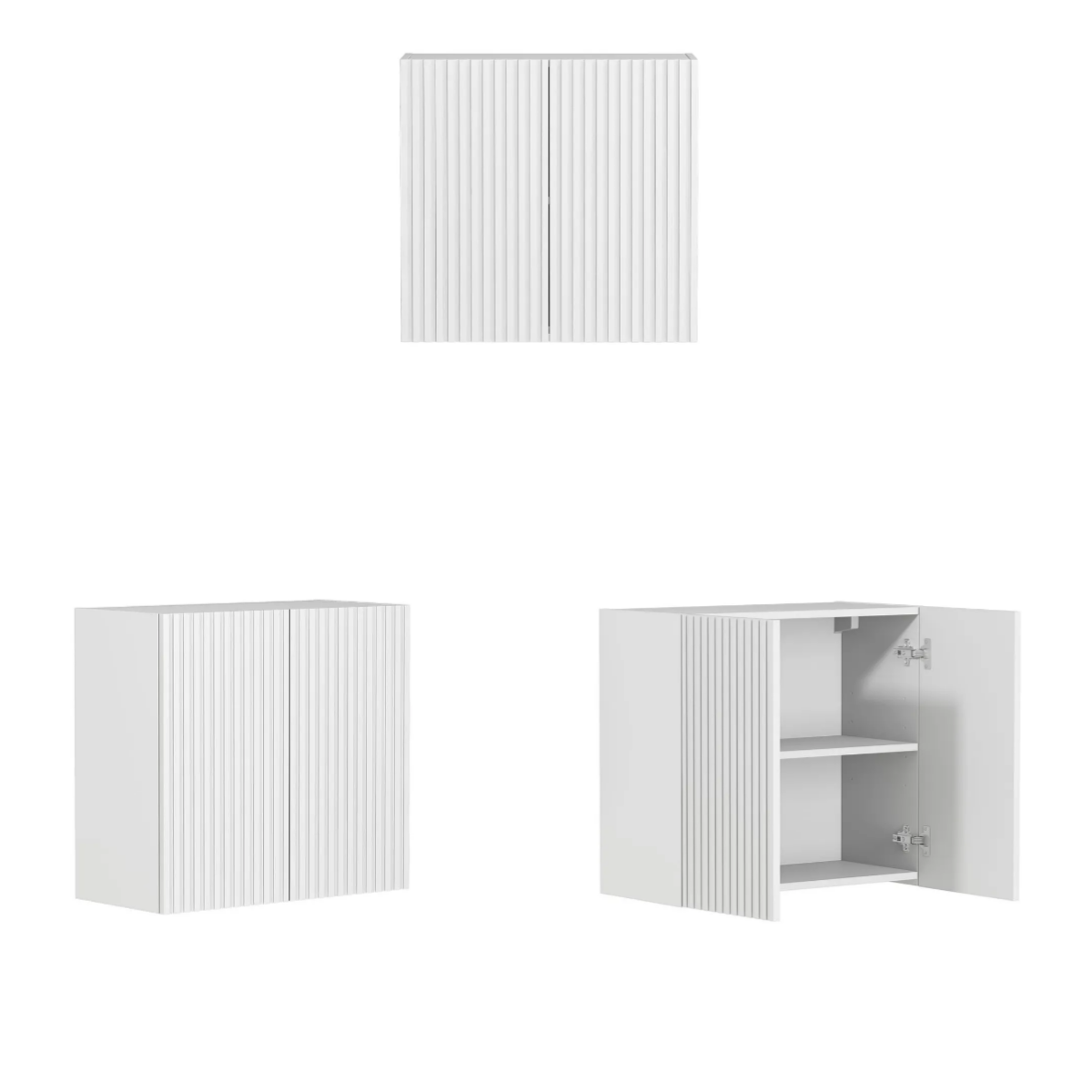 Hot Deal! Noosa Style A 1715x600x2100 White Laundry Cabinet Set