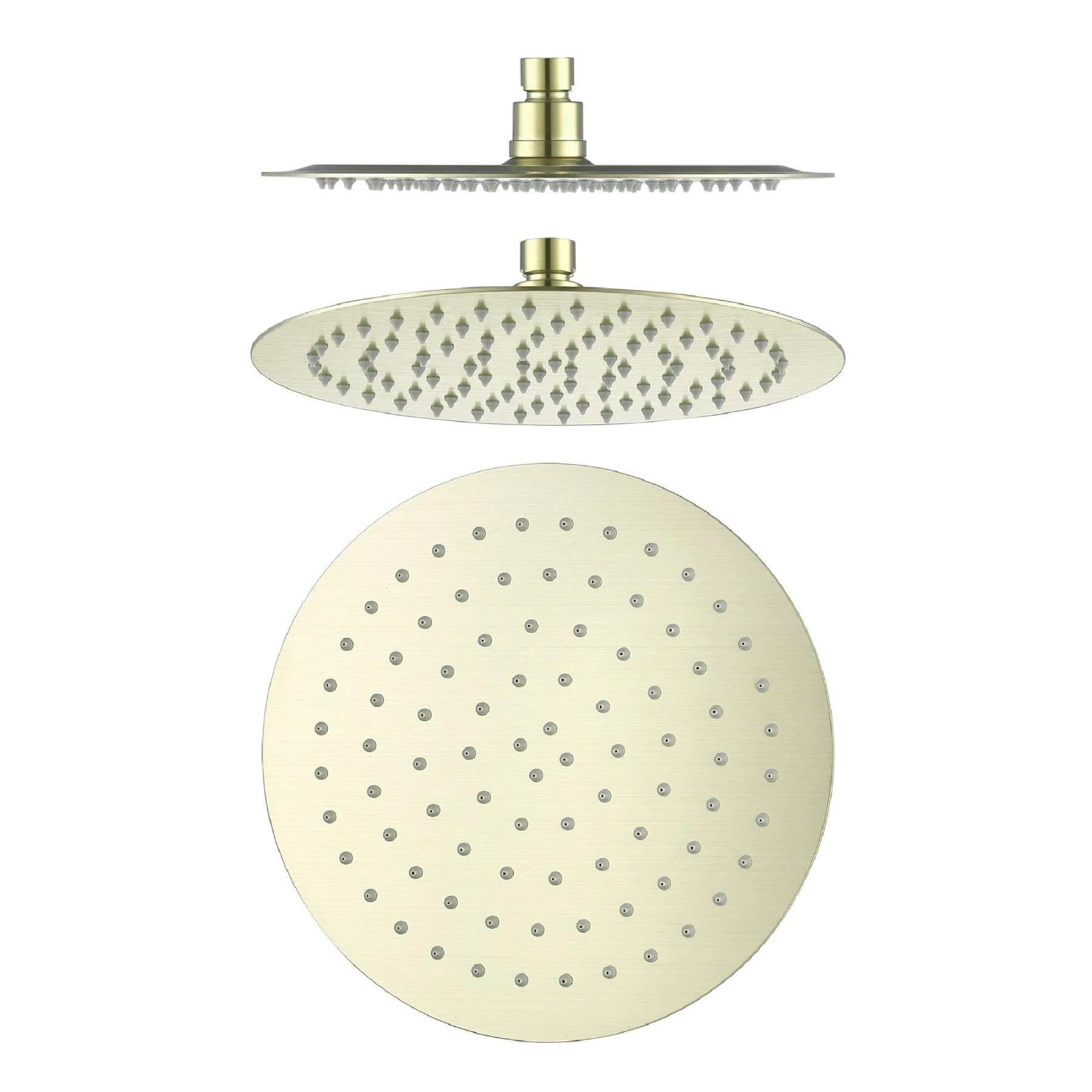 Hot Deal! 250mm French Gold Mica Bathroom Shower Head for a Luxurious Shower