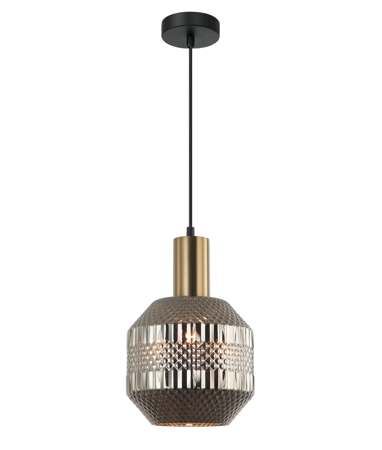 Hot Sale: Interior Glass Jar-Shape Pendant Lights with Quadrilateral Segment Design