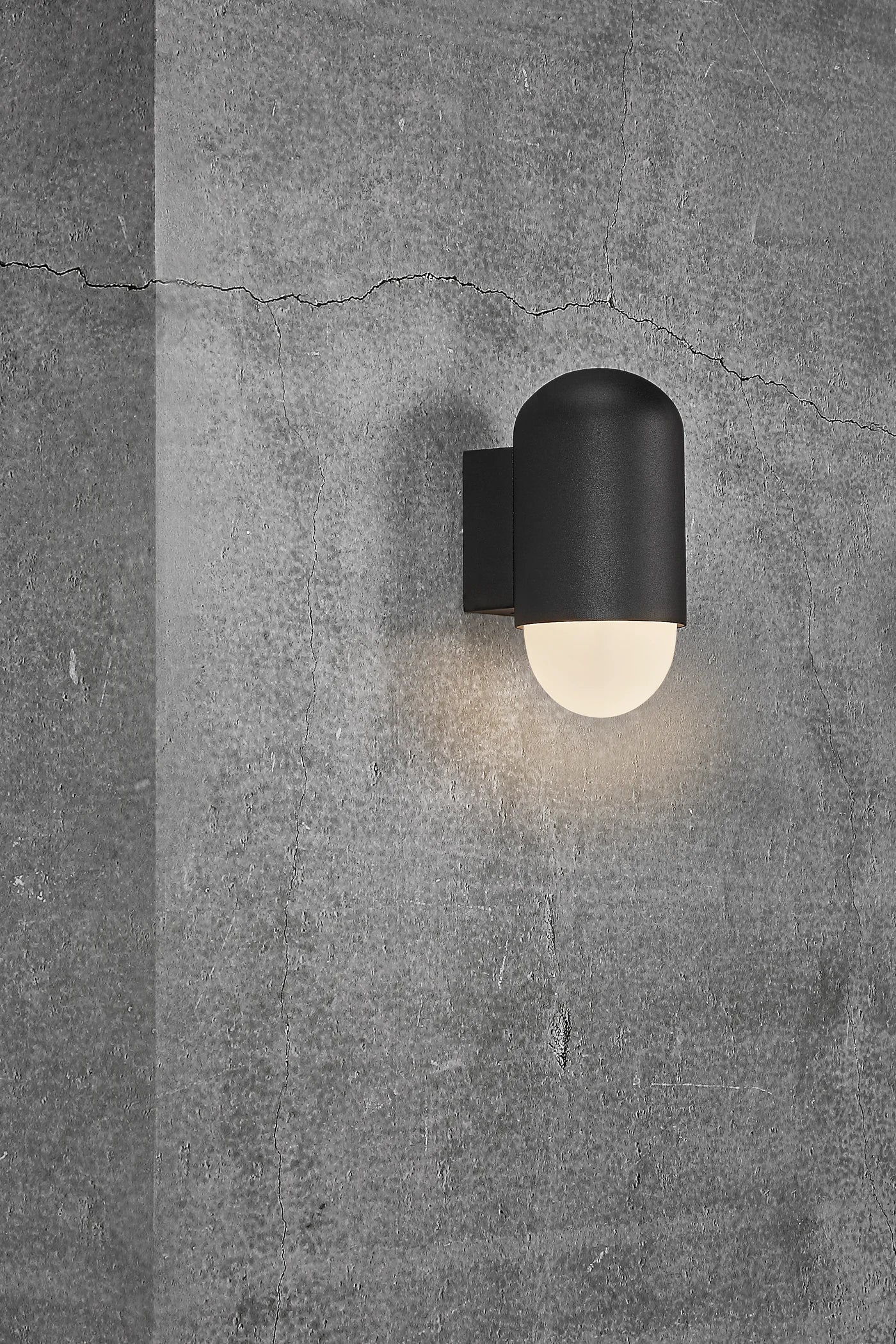 Nordlux Heka Outdoor Wall Light - Black, Grey, Sanded (Sanded Available in April)