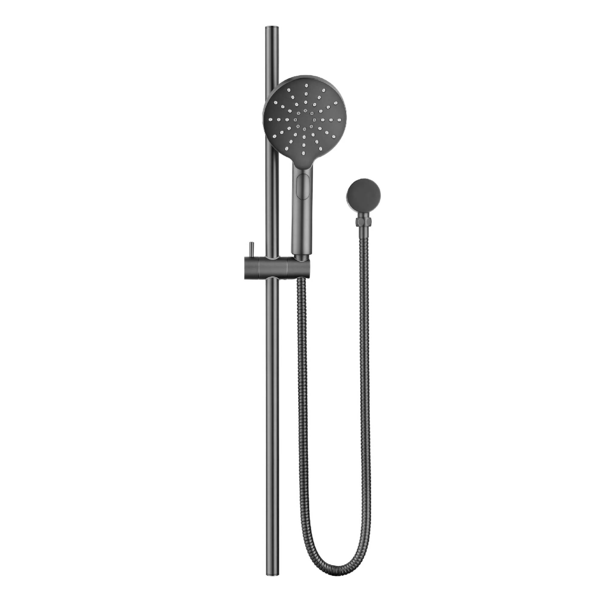 Brushed Gun Metal Mica Shower Rail - Upgrade Your Shower Now