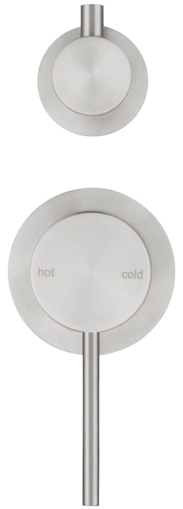 Hot Deal! 2P Mica Shower Mixer with Diverter in Brushed Nickel Finish