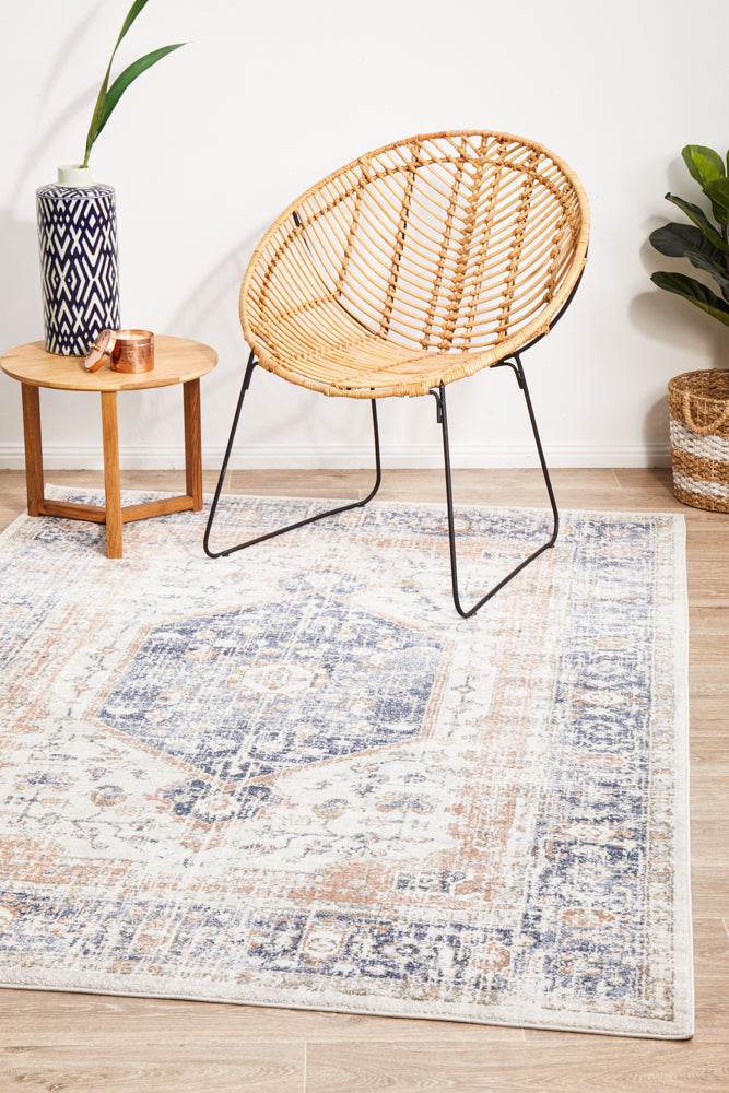Exclusive Mayfair Lorissa Blue Polypropylene Power - Loomed Rug in Various Shapes and Sizes