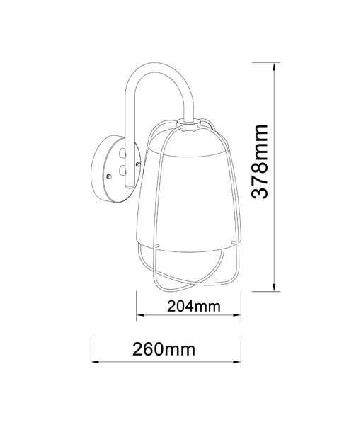 HINK: Premium IP44 Exterior Surface-Mounted Wall Lights - 3-Year Warranty