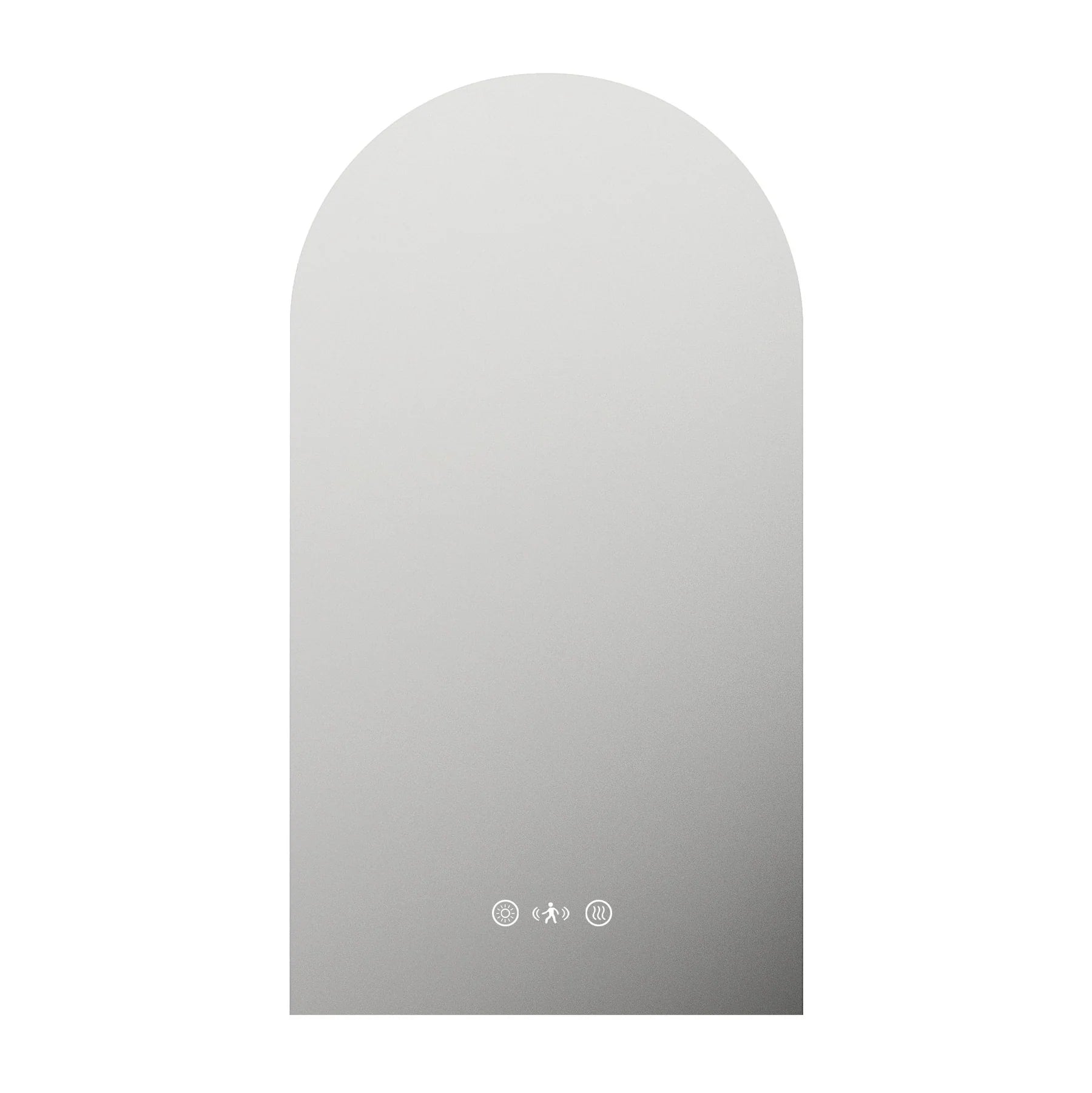 Mercio 600x900mm Frameless LED Arch Mirror with Touchless Sensor