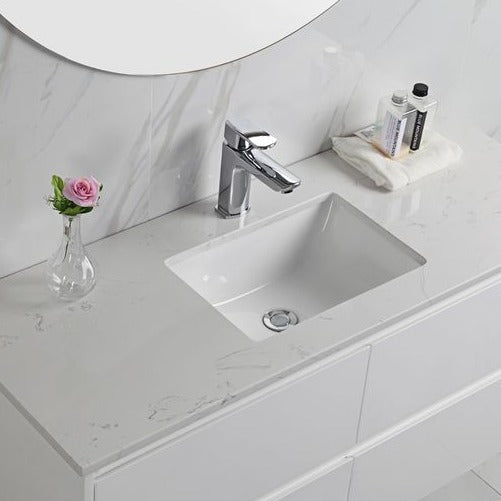 LEONA All - Sizes Wall - Hung Vanity in Stunning Gloss White
