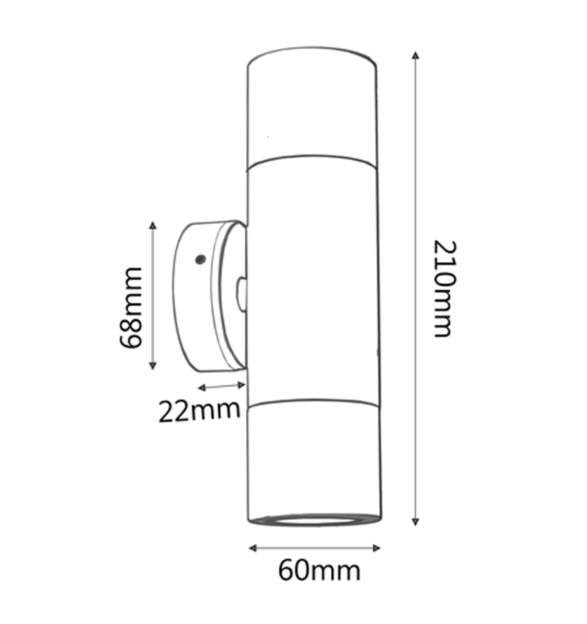 Hot Sale! IP65 MR16 Exterior Wall Pillar Spot Lights in Titanium Aluminium