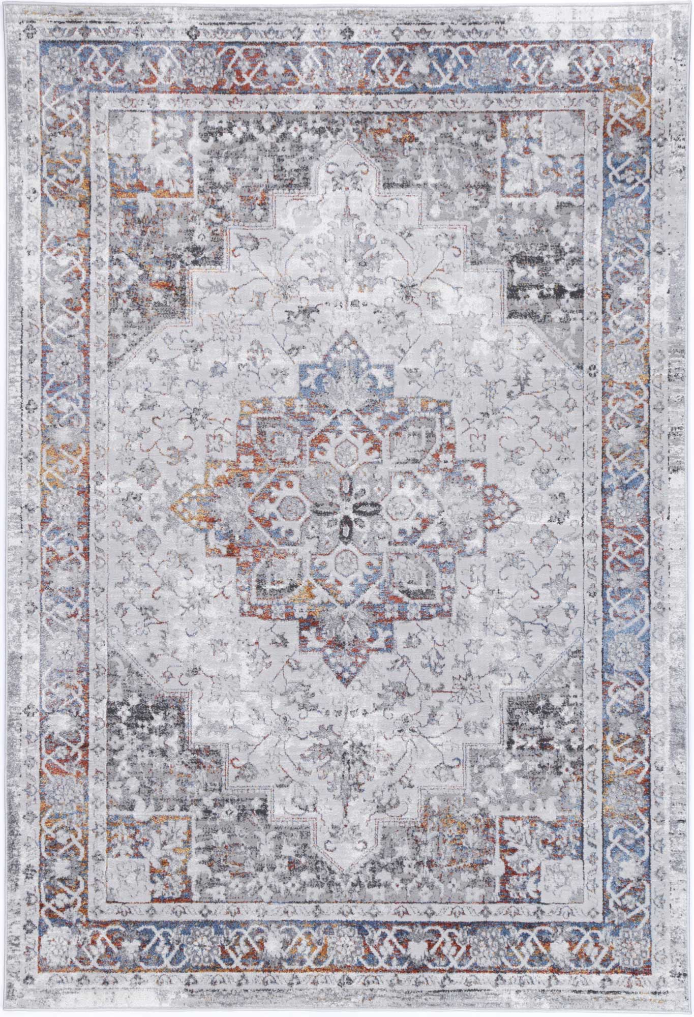Hot! Malo Camila Grey & Blue Traditional Rug