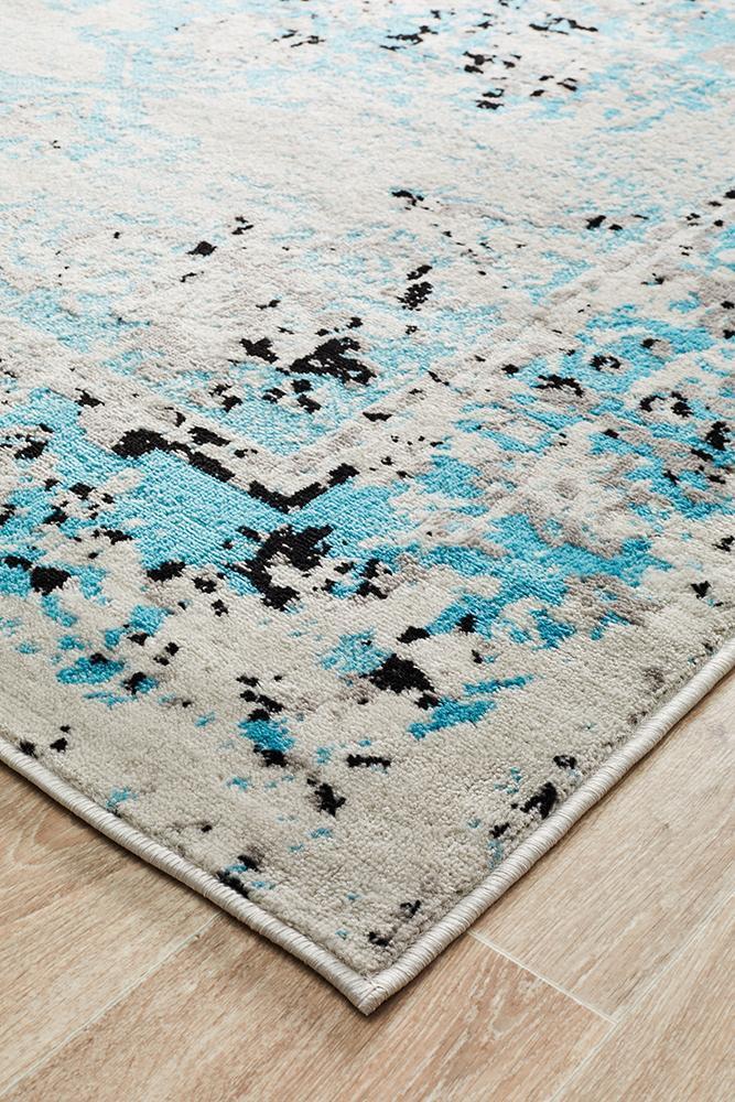 Hot! Alexa Blue Grey Transitional Rug