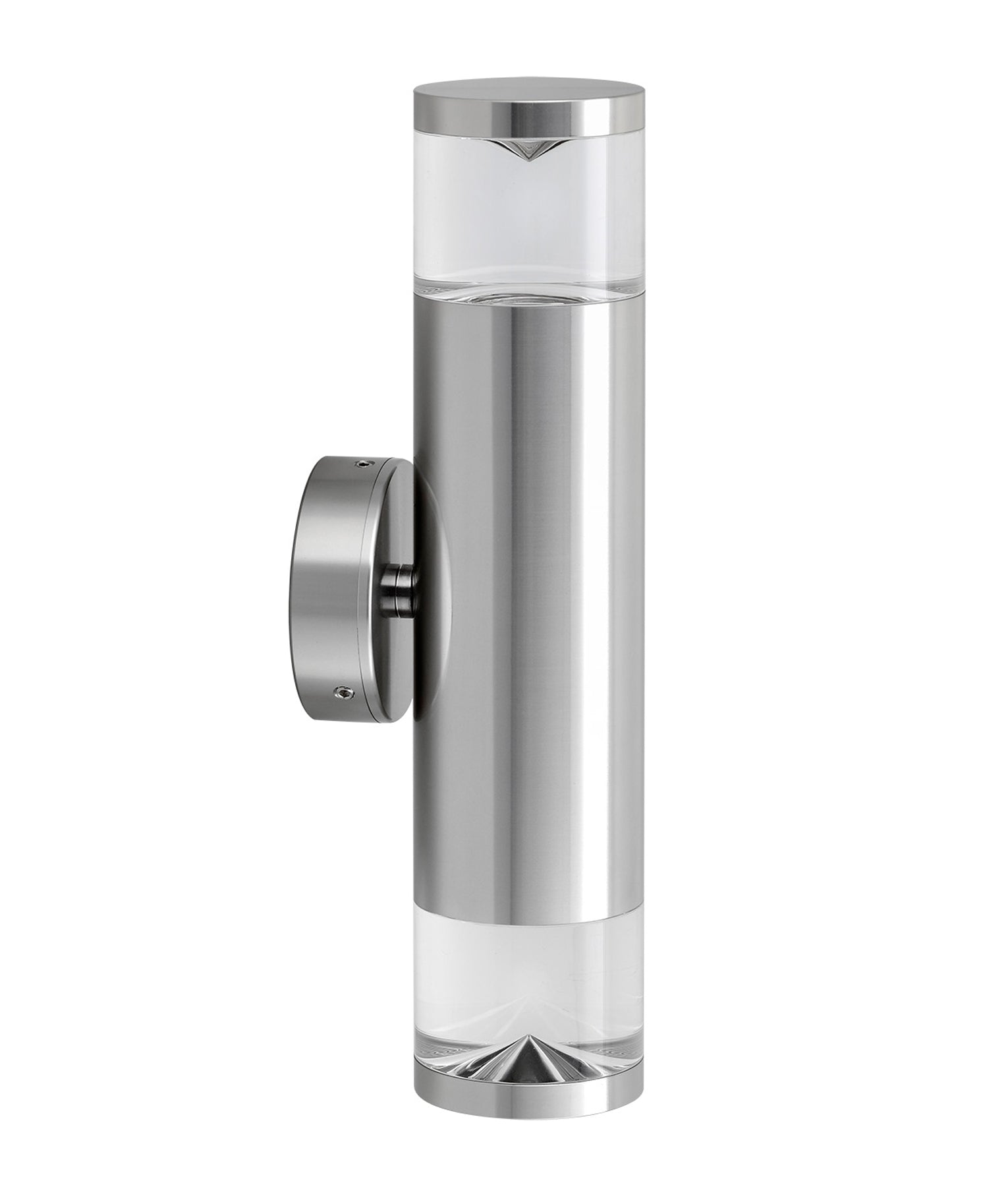 Exclusive PHARE MR16 Aluminium Titanium Exterior Wall Pillar Light IP65 - 2 - Year Warranty!