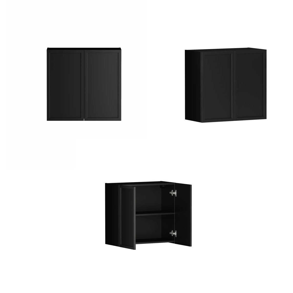 Hurry! Hampshire 650mm Matte Black Wall & Base Cabinet Deal