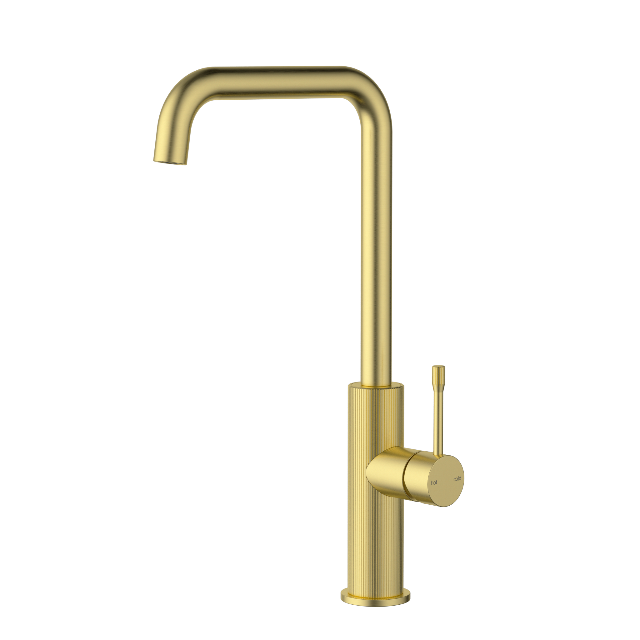 Hot Deal: Brushed Gold Linie Square Neck Sink Mixer