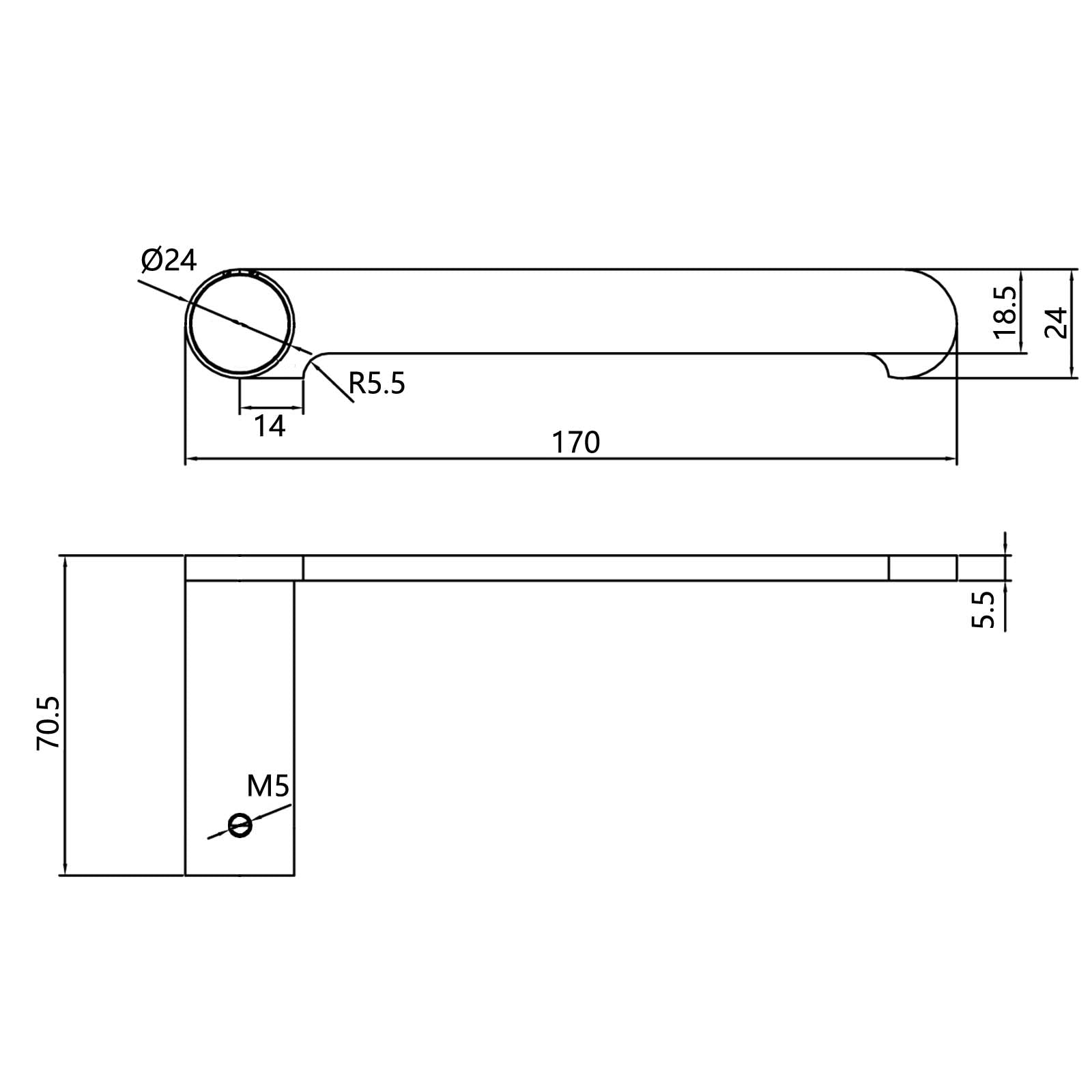 Hot Sale! Esperia Toilet Paper Hook in Brushed Nickel for Bathroom