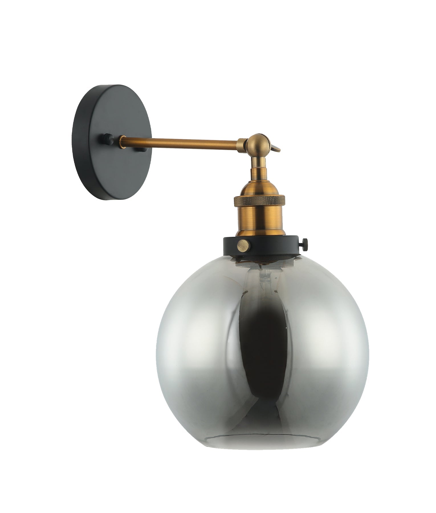 PESINI: Stylish Interior Swing Arm Wall Lights with Antique Brass/Chrome Highlight